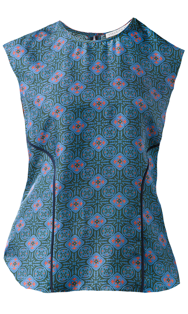 Printed Silk blouse